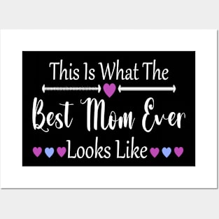 Funny Best Mom Ever Happy Mother's Day Saying Posters and Art